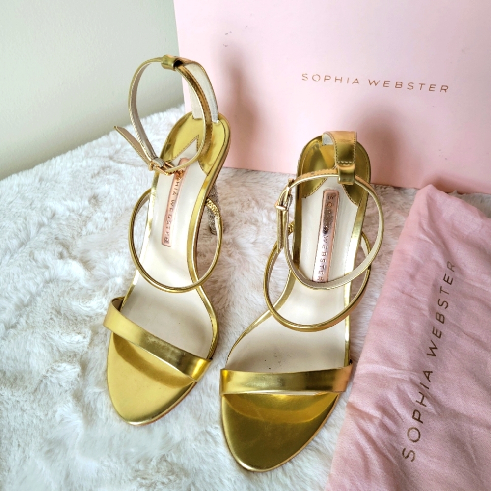 Sophia Webster Gold Sandals